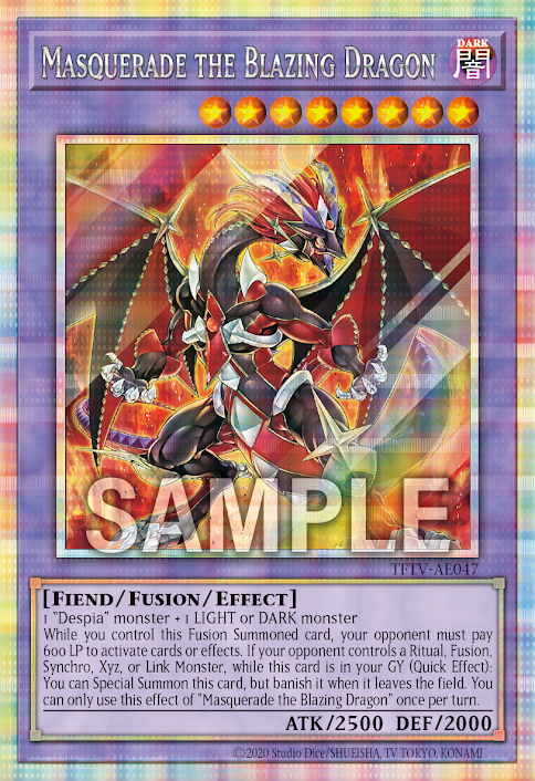 [遊戲王亞英] 赫灼龍 假面 / 赫灼竜マスカレイド / Masquerade the Blazing Dragon