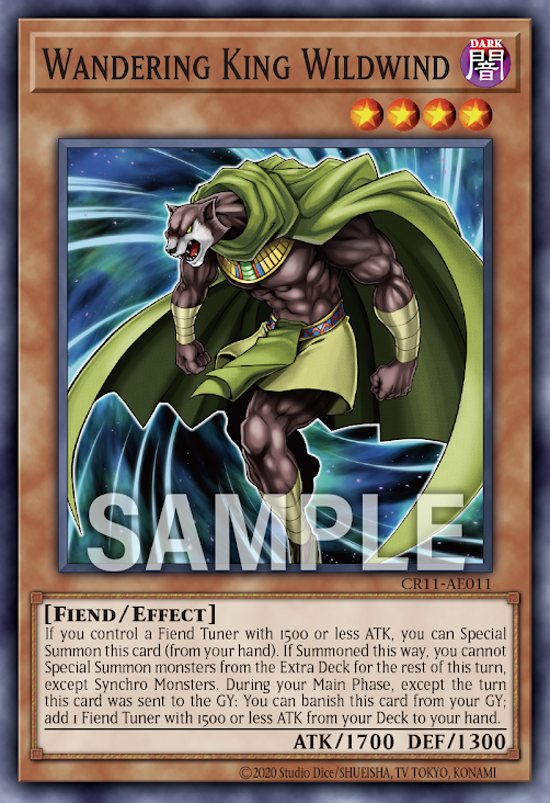 [遊戲王亞英] 風來王 野風 / 風来王 ワイルド・ワインド / Wandering King Wildwind