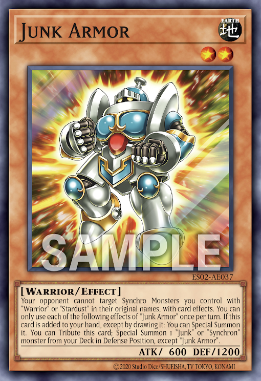 [遊戲王亞英] ES02-AE037 / 廢品鎧甲 / ジャンク・アーマー / Junk Armor / SR