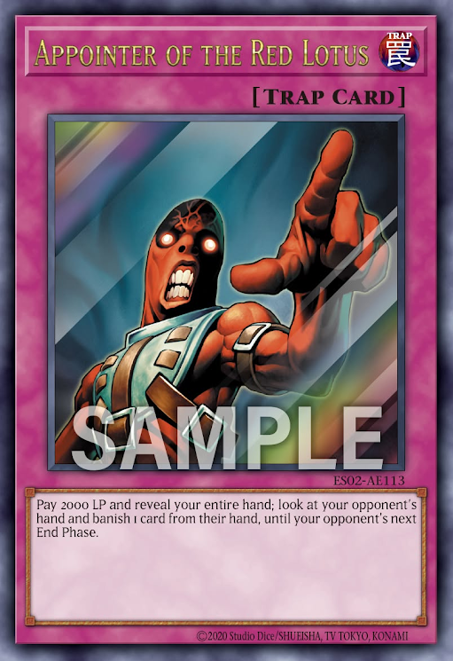 [遊戲王亞英] ES02-AE113 / 紅蓮的指名者 / 紅蓮の指名者 / Appointer of the Red Lotus / UR