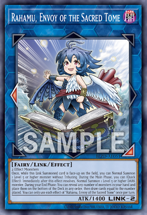 [遊戲王亞英] BLZD-AE051 / 神書使 拉哈穆 / 神書の使いラハムゥ /  Rahamu, Envoy of the Sacred Tome / N