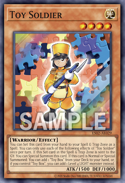 [遊戲王亞英] ES02-AE029 / 玩具士兵 / トイ・ソルジャー / Toy Soldier / SR