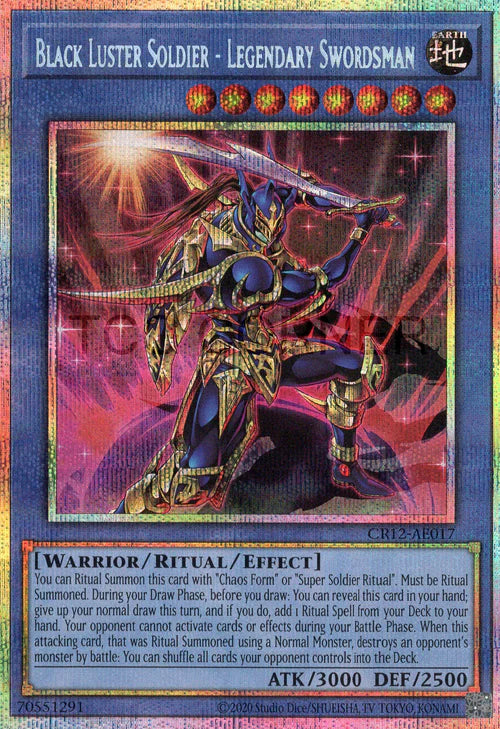 [遊戲王亞英] CR12-AE017 / 傳說的劍鬥士 混沌士兵 / 伝説の剣闘士 カオス・ソルジャー / Black Luster Soldier - Legendary Swordsman / PSER