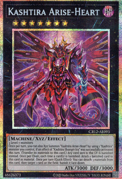 [遊戲王亞英] CR12-AE093 / 六世壞 阿萊斯哈特 / クシャトリラ・アライズハート / Kashtira Arise-Heart / PSER