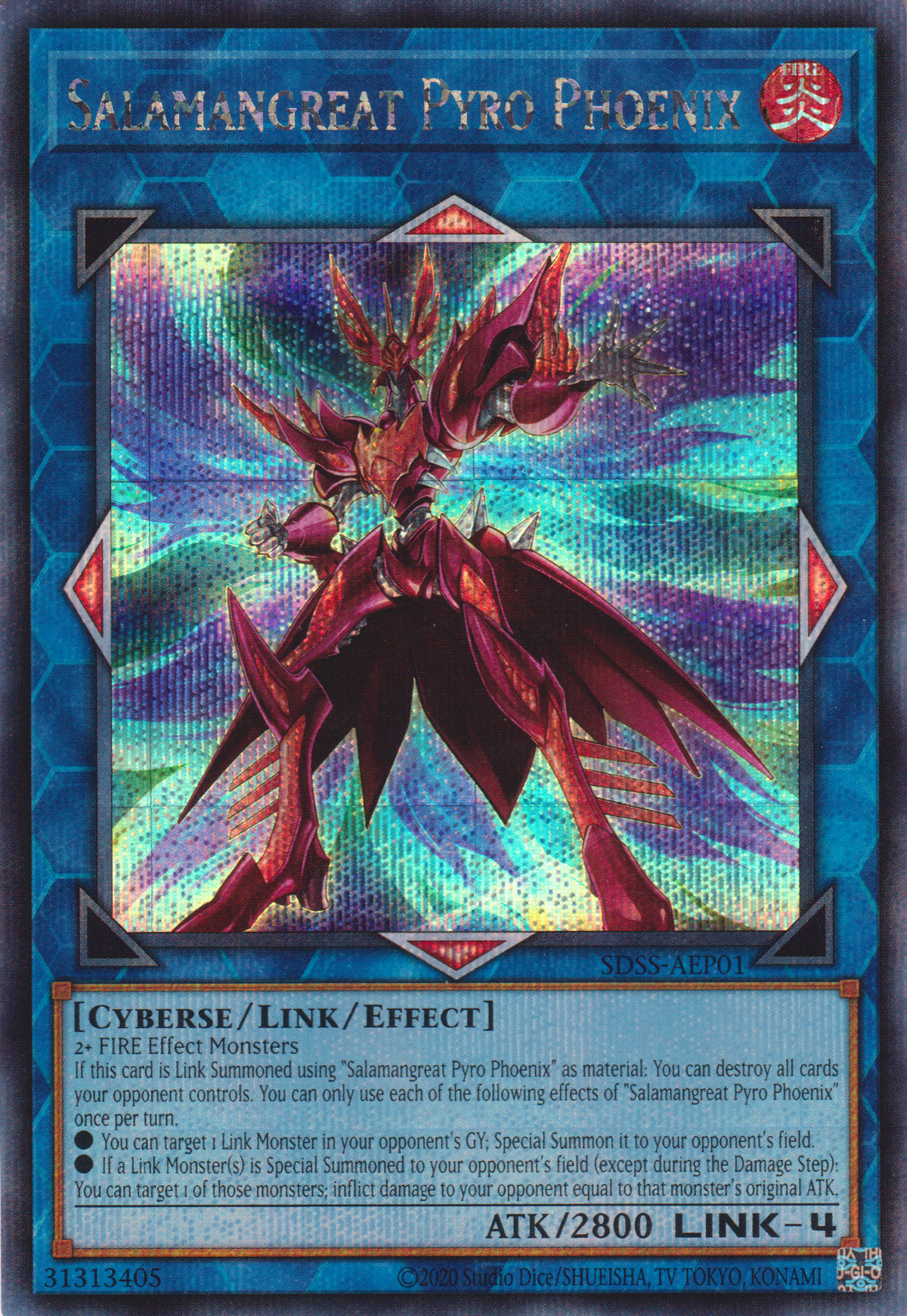 [遊戲王亞英版] 轉生炎獸 火鳳凰 / 転生炎獣パイロ・フェニックス  / Salamangreat Pyro Phoenix-Trading Card Game-TCG-Oztet Amigo