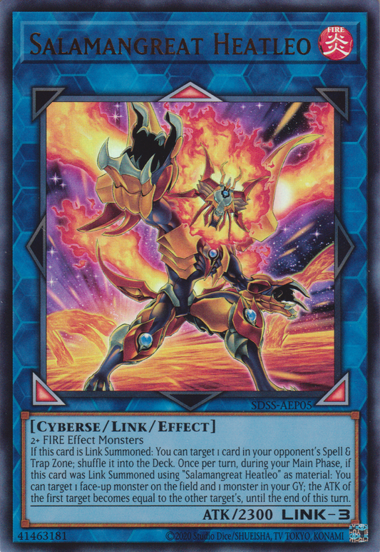 [遊戲王亞英版] 轉生炎獸 灼熱獅子 / 転生炎獣ヒートライオ  / Salamangreat Heatleo-Trading Card Game-TCG-Oztet Amigo