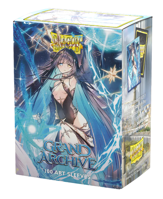 Dragon Shield Standard Deck Protector Sleeves - Art Matte - Grand Archive - Raziel, Archangel of Libra