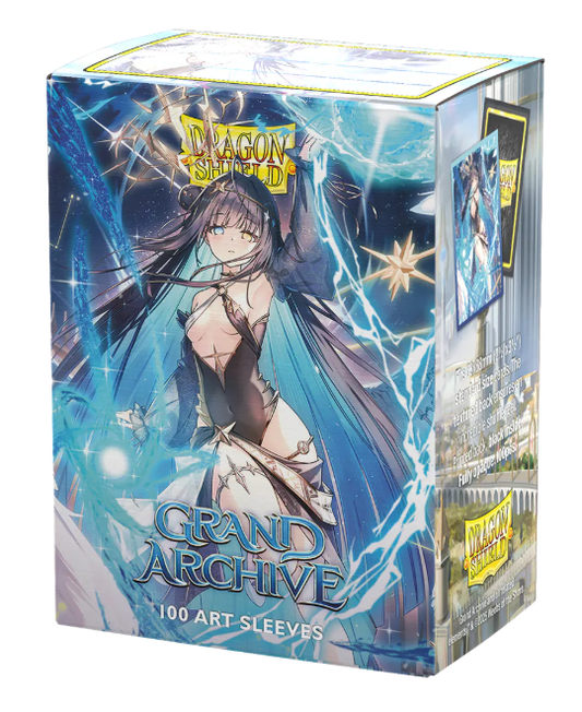 Dragon Shield Standard Deck Protector Sleeves - Art Matte - Grand Archive - Raziel, Archangel of Libra