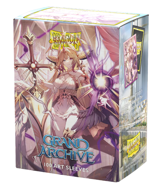 Dragon Shield Standard Deck Protector Sleeves - Art Matte - Grand Archive - Haniel, Archangel of Spectra
