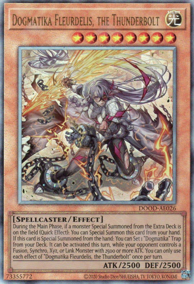 [遊戲王亞英]教導的雷霆 鳶尾 / 教導の雷霆フルルドリス / Dogmatika Fleurdelis, the Thunderbolt