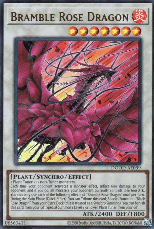 [遊戲王亞英] 黑薔薇破滅龍 / 黒薔薇の破滅竜 / Bramble Rose Dragon