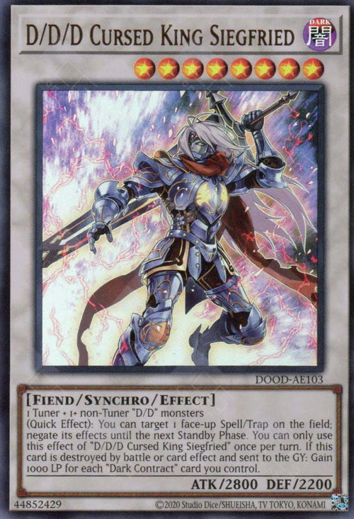 [遊戲王亞英] DDD咒血王齊格弗里德 / DDD呪血王サイフリート / D/D/D Cursed King Siegfried