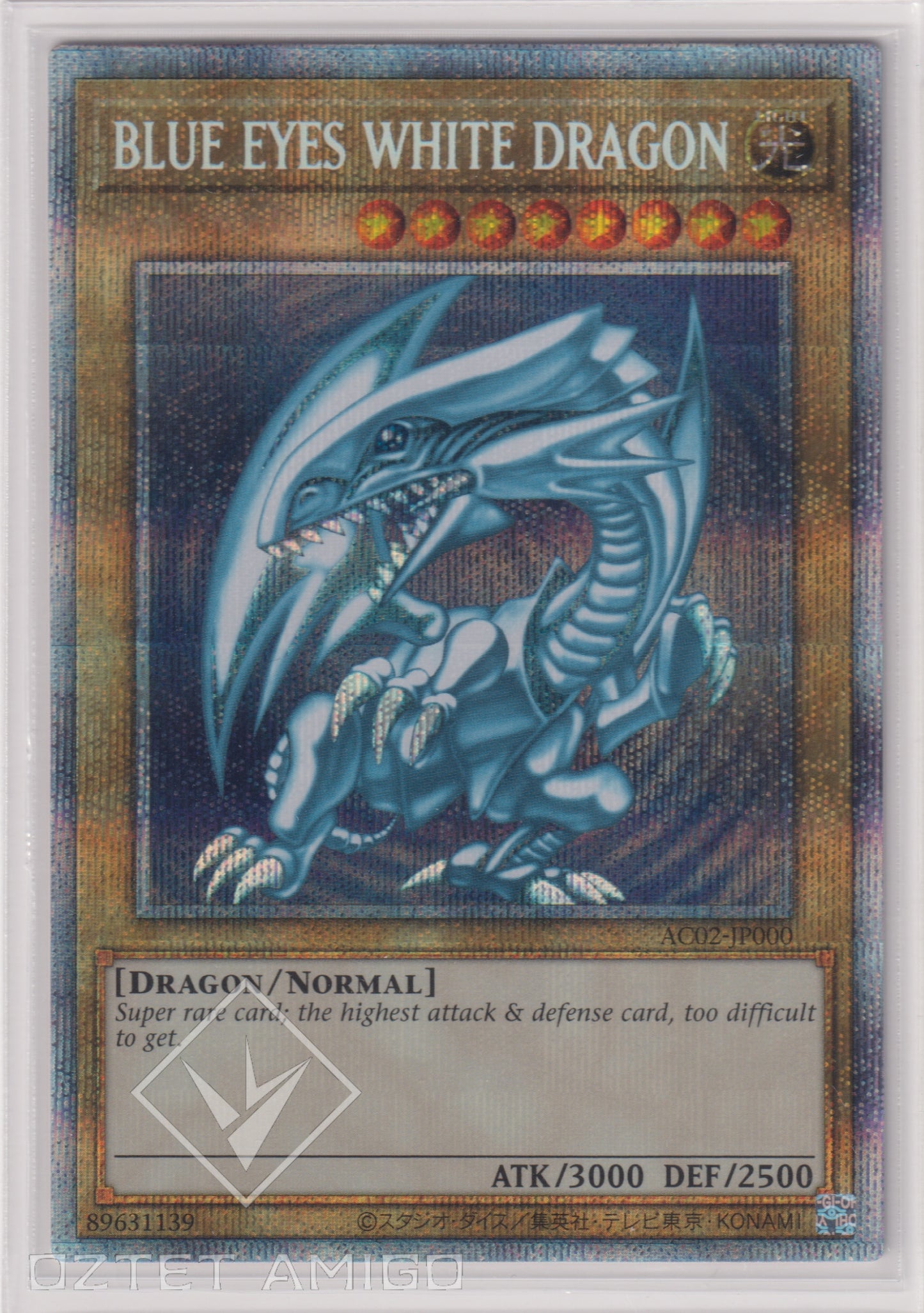 [遊戲王] 青眼白龍 / 青眼の白龍 / Blue-Eyes White Dragon-Trading Card Game-TCG-Oztet Amigo
