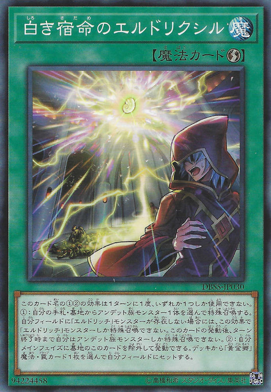 [遊戲王] 白色宿命的黃金國藥 / 白き宿命のエルドリクシル / Eldlixir of White Destiny-Trading Card Game-TCG-Oztet Amigo