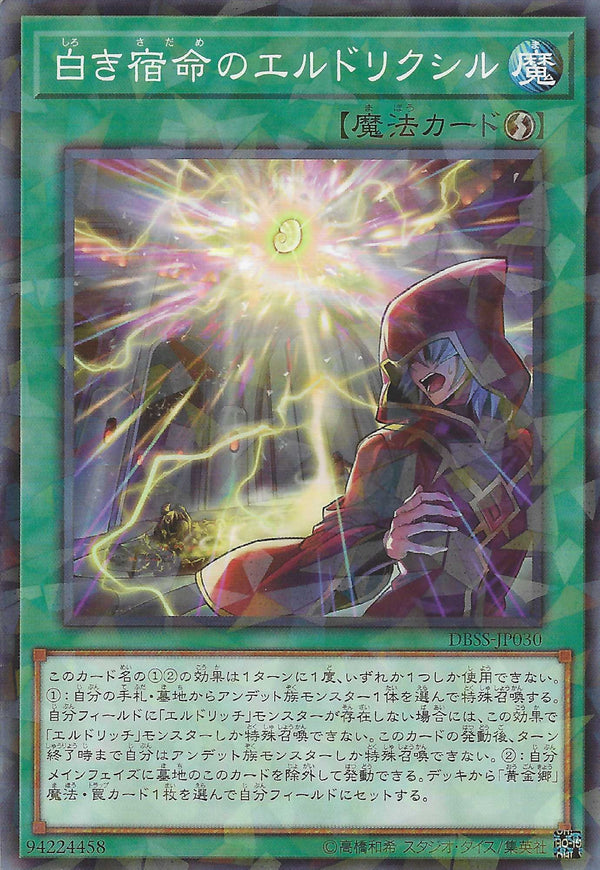 [遊戲王] 白色宿命的黃金國藥 / 白き宿命のエルドリクシル / Eldlixir of White Destiny-Trading Card Game-TCG-Oztet Amigo