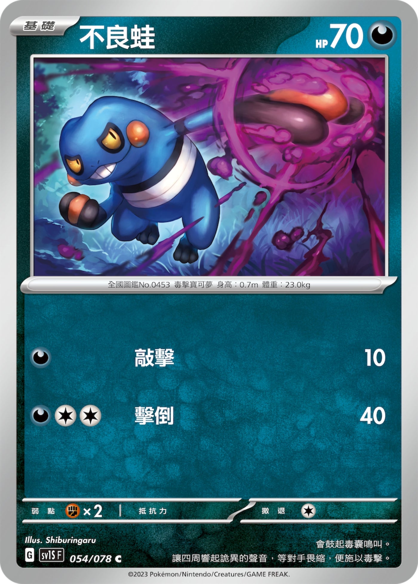 【返品不可】 Pokémon] sv1SF 不良蛙 ゲームキャラクター