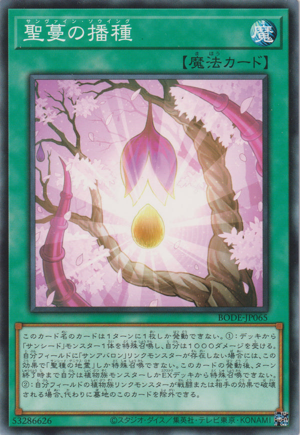 [遊戲王] 聖蔓的播種 / 聖蔓の播種 / Sunvine Sowing-Trading Card Game-TCG-Oztet Amigo