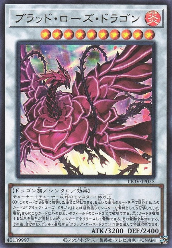 [遊戲王] 血薔薇龍 / ブラッド·ローズ·ドラゴン / Ruddy Rose Dragon-Trading Card Game-TCG-Oztet Amigo