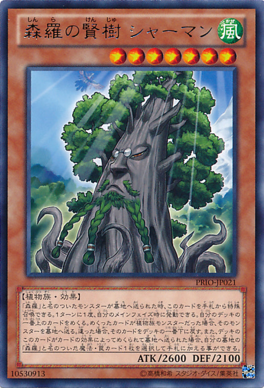 [遊戲王] 森羅的賢樹巨杉 / 森羅の賢樹 シャーマン / Sylvan Sagequoia-Trading Card Game-TCG-Oztet Amigo