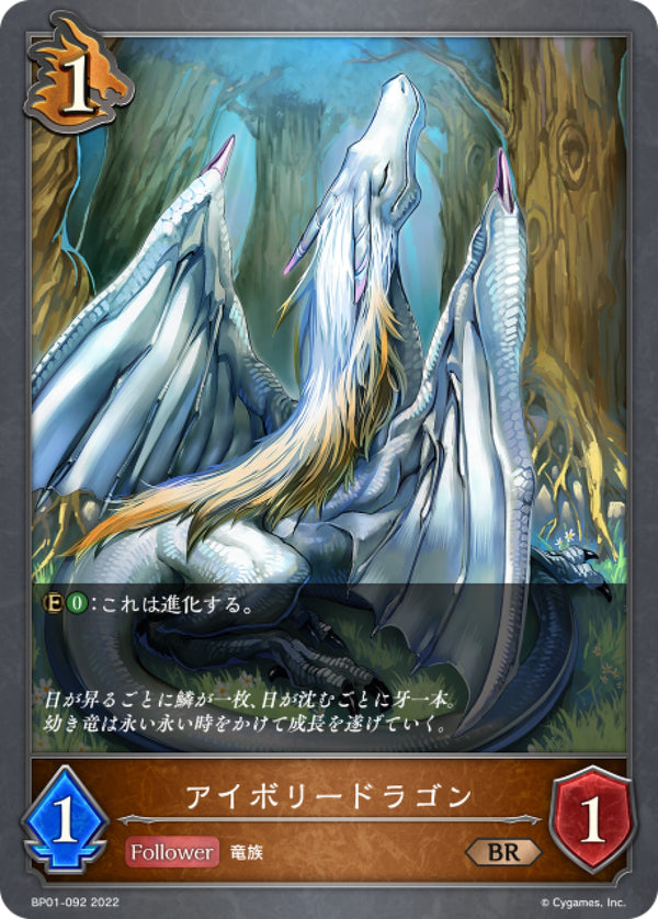 [Shadowverse] 銀白幼龍 / アイボリードラゴン-Trading Card Game-TCG-Oztet Amigo