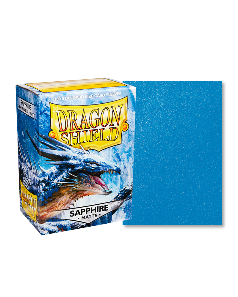 [卡牌週邊產品] Dragon Shield 100 - Standard Deck Protector Sleeves - Matte Sapphire-Trading Card Game-TCG-Oztet Amigo