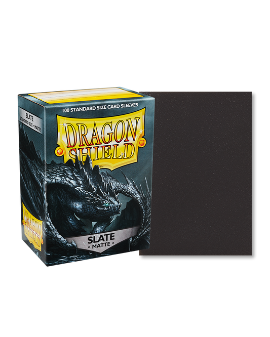[卡牌週邊產品] Dragon Shield 100 - Standard Deck Protector Sleeves - Matte Slate-Trading Card Game-TCG-Oztet Amigo