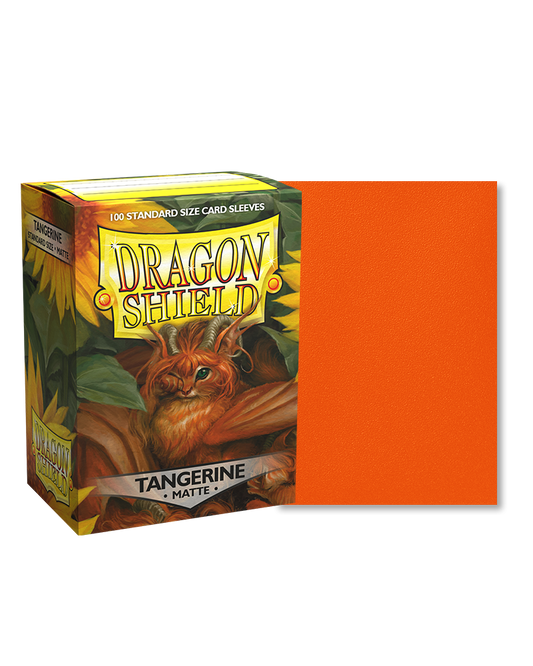 [卡牌週邊產品] Dragon Shield 100 - Standard Deck Protector Sleeves - Dual Matte - Tangerine-Trading Card Game-TCG-Oztet Amigo