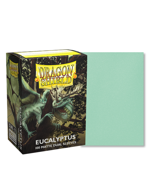 [卡牌週邊產品] Dragon Shield 100 - Standard Deck Protector Sleeves - Dual Matte - Eucalyptus-Trading Card Game-TCG-Oztet Amigo