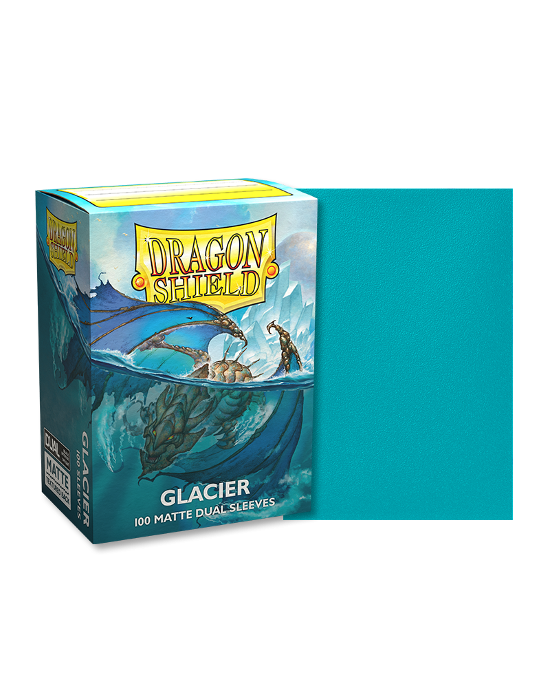 [卡牌週邊產品] Dragon Shield 100 - Standard Deck Protector Sleeves - Dual Matte - Glacier-Trading Card Game-TCG-Oztet Amigo