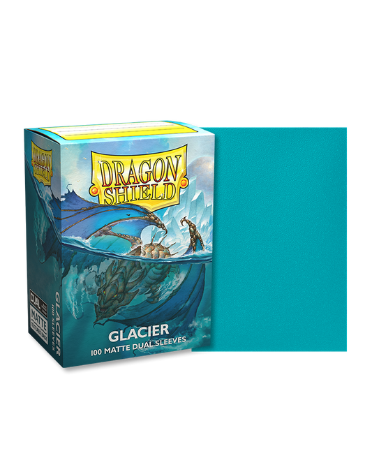[卡牌週邊產品] Dragon Shield 100 - Standard Deck Protector Sleeves - Dual Matte - Glacier-Trading Card Game-TCG-Oztet Amigo