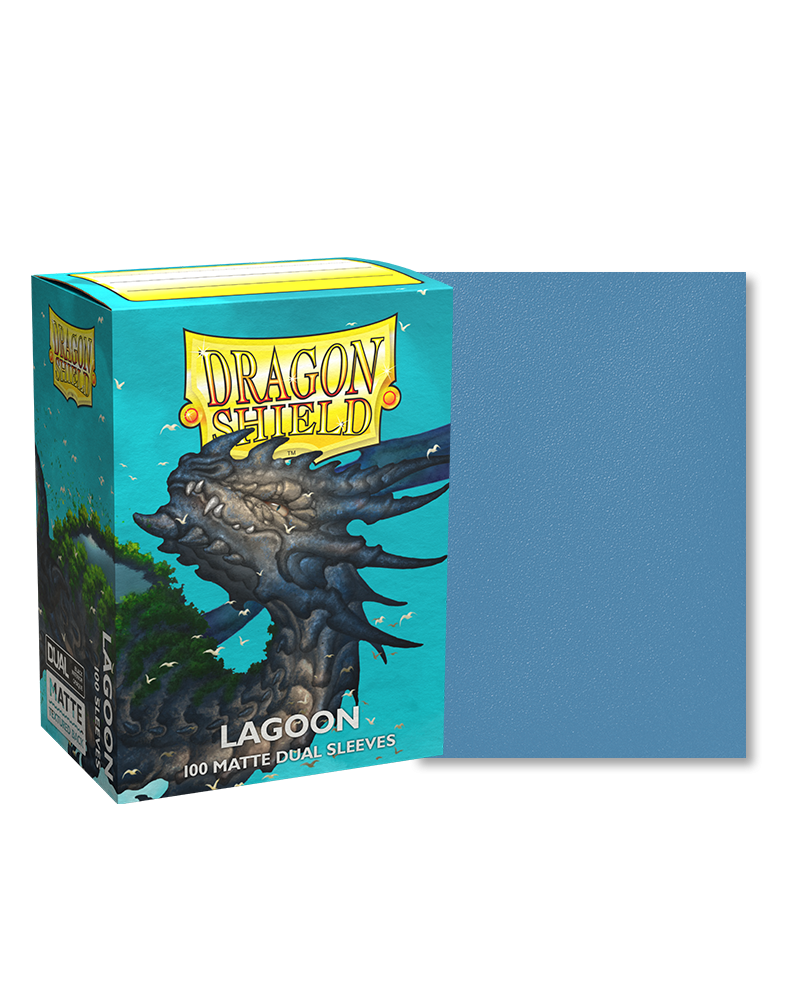 [卡牌週邊產品] Dragon Shield 100 - Standard Deck Protector Sleeves - Dual Matte - Lagoon-Trading Card Game-TCG-Oztet Amigo