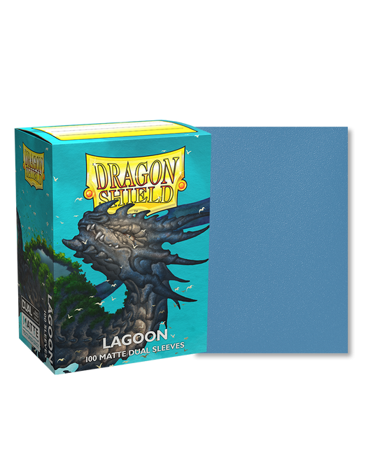[卡牌週邊產品] Dragon Shield 100 - Standard Deck Protector Sleeves - Dual Matte - Lagoon-Trading Card Game-TCG-Oztet Amigo