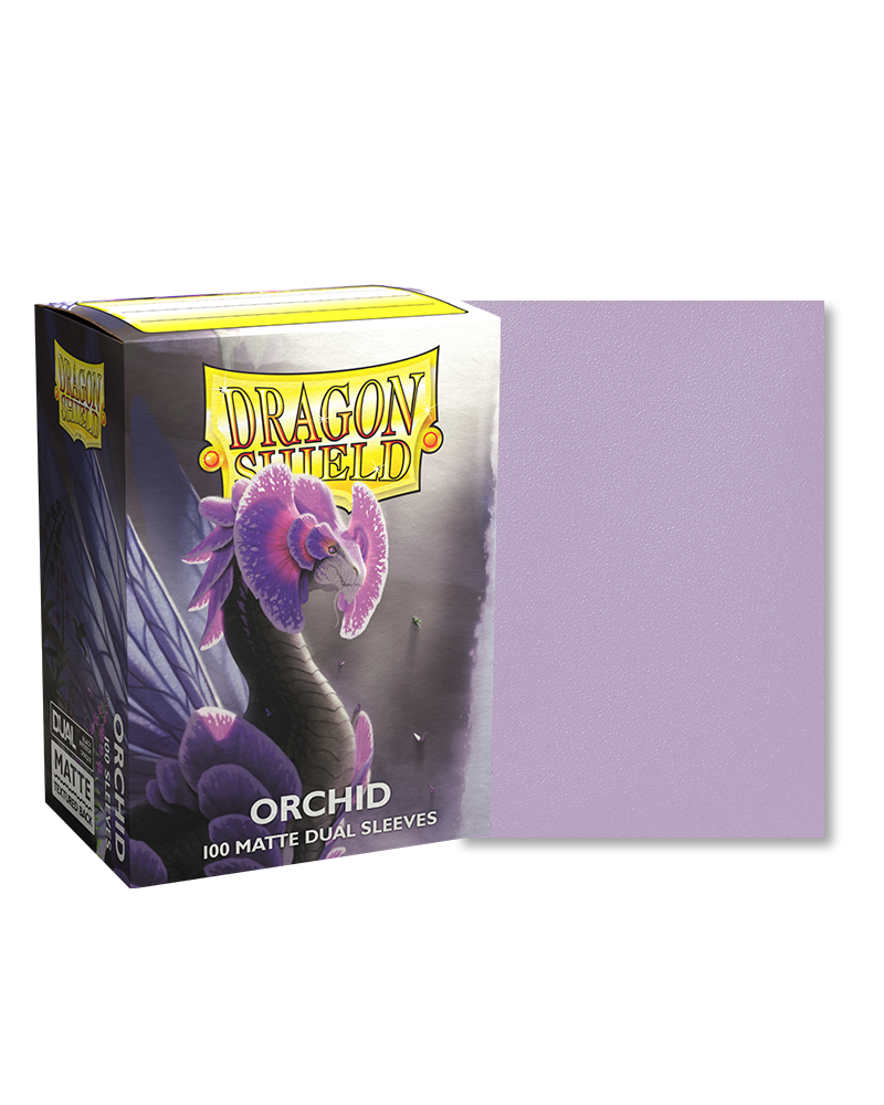 [卡牌週邊產品] Dragon Shield 100 - Standard Deck Protector Sleeves - Dual Matte - Orchid-Trading Card Game-TCG-Oztet Amigo