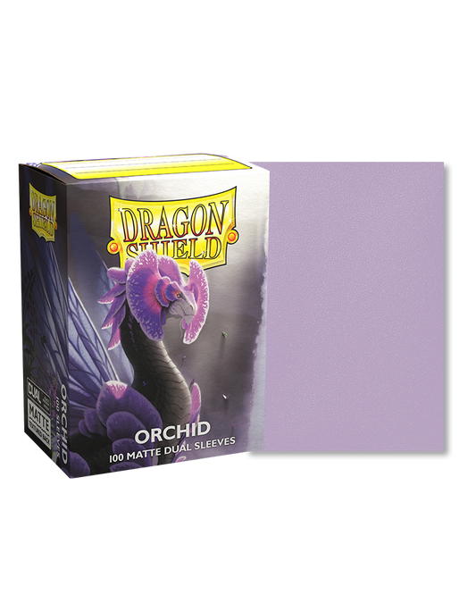 [卡牌週邊產品] Dragon Shield 100 - Standard Deck Protector Sleeves - Dual Matte - Orchid-Trading Card Game-TCG-Oztet Amigo