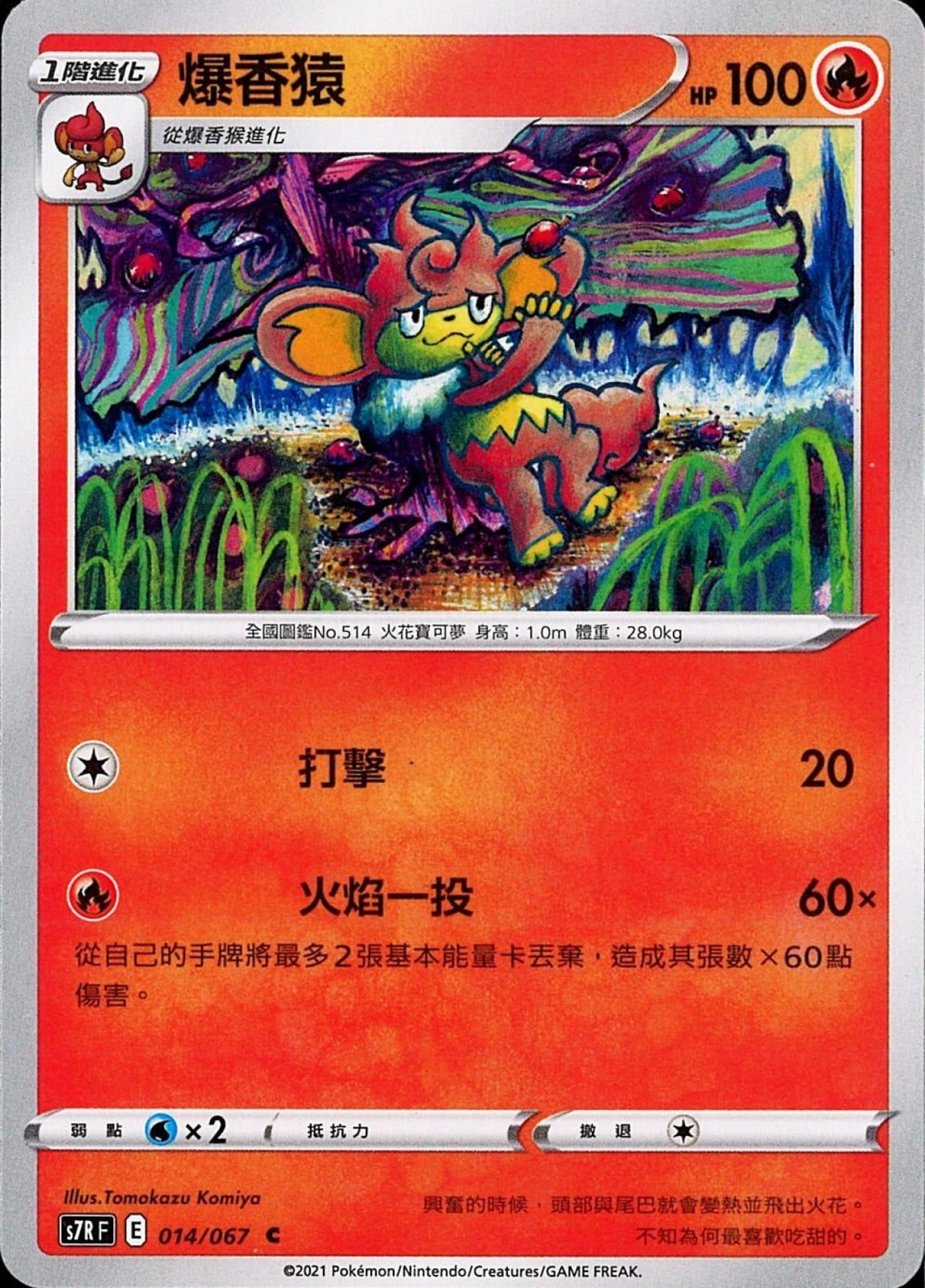 [Pokémon] s7RF 爆香猿-Trading Card Game-TCG-Oztet Amigo
