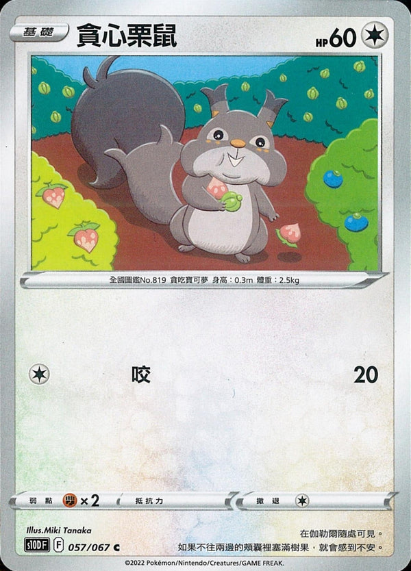 [Pokémon] s10DF 貪心栗鼠-Trading Card Game-TCG-Oztet Amigo